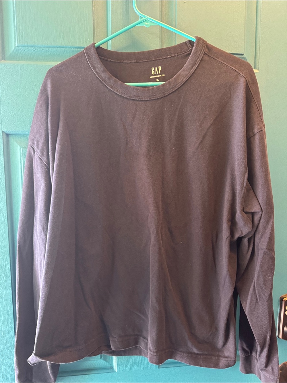 GAP Men’s Long Sleeve Crewneck Shirt - navy blue. XL